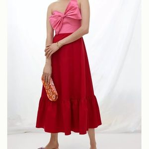 Anthropologie strapless dress